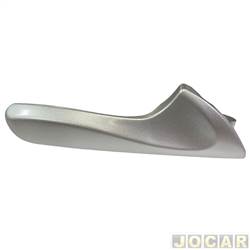 Gatilho da maaneta interna da porta - Atemis - <b>Hyundai HB20 Hatch R Spec 1.6 16V cmbio automtico Flex 4P de 2016 at 2019</b> - HB20 2012 at 2019 - dianteiro e traseiro - prata - lado do passageiro - cada (unidade) - 13006