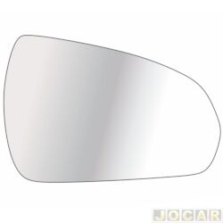 Lente do retrovisor com base - Troque Fcil - Hyundai HB20 Hatch Launch Edition 1.6 16V cmbio automtico Flex 4P de 2019 at 2019 - HB20 2020 em diante - lado do passageiro - cada (unidade) - 6729C