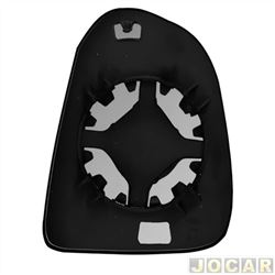 Lente do retrovisor com base - importado - Santa F 2019 at 2022 - lado do motorista - cada (unidade) - 33403