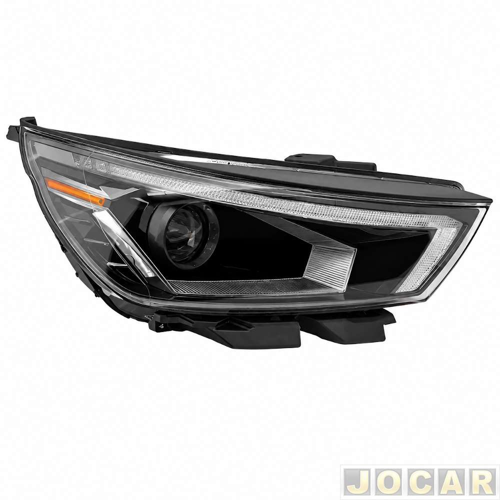 Farol principal - importado - HB20 2022 em diante - manual com LED - lado do passageiro - cada (unidade) - 36182