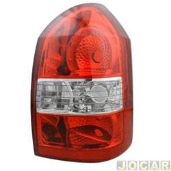 Lanterna traseira principal - TYC - <b>Hyundai Tucson GL 4X2 AT 2.0 16V Flex 4P de 2012 at 2016</b> - Tucson 2004 at 2016 - bicolor - lado do passageiro - cada (unidade) - 54651