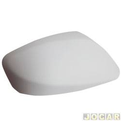 Capa do retrovisor - importado - Hyundai HB20 Hatch R Spec 1.6 16V cmbio manual Flex 4P de 2016 at 2017 - HB20 2012 at 2019 - sem furo - para pintar - lado do passageiro - cada (unidade) - ORC0032PR