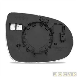 Lente do retrovisor com base - importado - Sorento 2016 at 2018 - lado do motorista - cada (unidade) - 33417