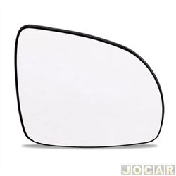 Lente do retrovisor com base - importado - Picanto 2008 at 2011 - lado do passageiro - cada (unidade) - 33418