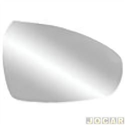 Lente do retrovisor com base - importado - Cerato 2020 at 2022 - lado do passageiro - cada (unidade) - 33424