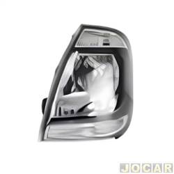 Farol principal - importado - <b>Kia Bongo Cabine Simples STD 2.5 TD TB-IC 4x4 cmbio manual de 2023 em diante</b> - Bongo 2023 em diante - lado do motorista - cada (unidade) - 34405