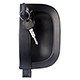 Maaneta externa da porta - Kia Bongo Cabine Simples K-2500 DLX 2.5 4X2 Turbo diesel de 2010 at 2012 - Bongo 2005 em diante - com chave - preta - dianteiro - lado do passageiro - cada (unidade)