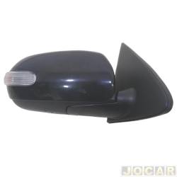 Retrovisor externo - importado - <b>Kia Cerato EX 1.6 16V cmbio automtico 6 marchas gasolina 4P de 2010 at 2012</b> - Cerato 2010 at 2013 - eltrico - com pisca - trmico - para pintar - lado do passageiro - cada (unidade) - 23530