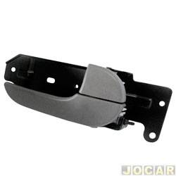 Maaneta interna da porta - <b>Kia Bongo Cabine Simples STD 2.5 TD TB-IC 4x2 cmbio manual de 2017 at 2023</b> - Bongo 2005 em diante - cinza - lado do motorista - cada (unidade)
