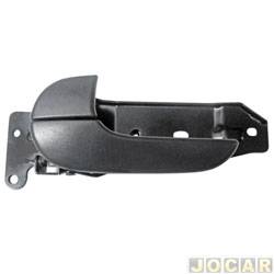 Maaneta interna da porta - <b>Kia Bongo Cabine Simples STD 2.5 TD TB-IC 4x2 cmbio manual de 2017 at 2023</b> - Bongo 2005 em diante - preta - lado do motorista - cada (unidade)