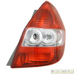 Lanterna traseira principal - F2J Lighting (antiga Valeo) - <b>Honda Fit LX-MT 1.4 8V Flex de 2006 at 2008</b> - Fit 2003 at 2008 - lado do passageiro - cada (unidade) - LI000013