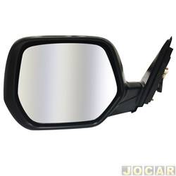 Retrovisor externo - importado - <b>Honda CR-V LX-AT 4X2 2.0 16V 4P de 2008 at 2011</b> - CR-V 2007 at 2011 - eltrico com pisca - preto - lado do motorista - cada (unidade) - 21523