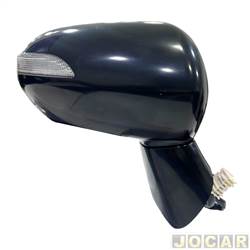 Retrovisor externo - importado - <b>Honda Fit LX-MT 1.4 8V Flex de 2006 at 2008</b> - Fit 2003 at 2008 - eltrico com pisca - para pintar - lado do passageiro - cada (unidade) - YT7437ER-LD
