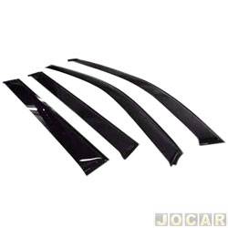 Calha de chuva - Maron - <b>Honda HR-V LX 1.8 16V 4x2 CVT Flex 4P de 2019 at 2021</b> - HR-V 2015 at 2021 - acrlica - autoadesiva - jogo - HO-243