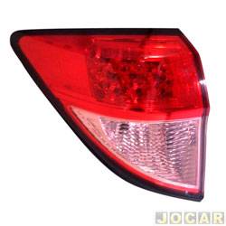 Lanterna traseira principal - TYC - Honda HR-V LX 1.8 16V 4x2 CVT FlexOne 4P de 2015 at 2019 - HR-V 2015 at 2019 - lateral com LED - lado do motorista - cada (unidade) - 25009