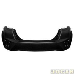 Para-choque traseiro - importado - <b>Honda Fit LX-MT 1.5 16V FlexOne de 2014 at 2017</b> - Fit 2015 at 2017 - liso - para pintar - cada (unidade) - 581635