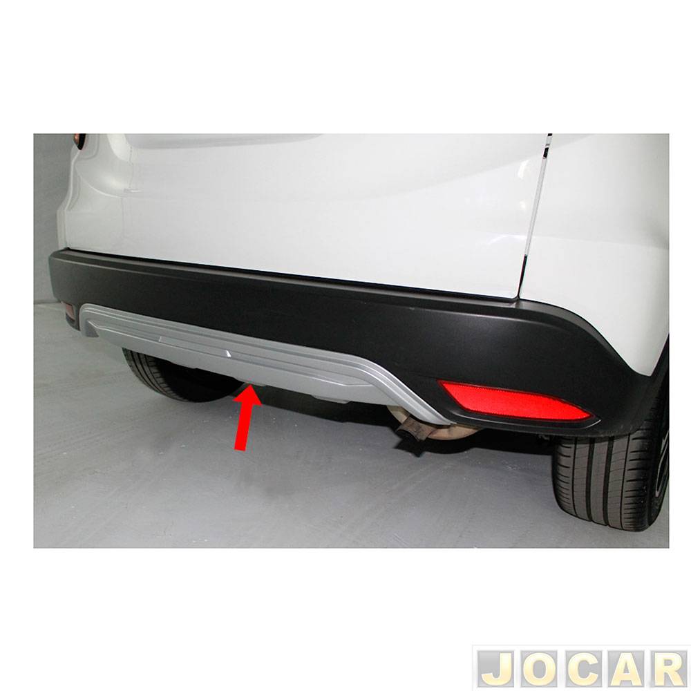 Protetor do para-choque - TG Poli - HR-V 2015 até 2021 - Prata Aluminium - traseiro - cada (unidade) - 08.033