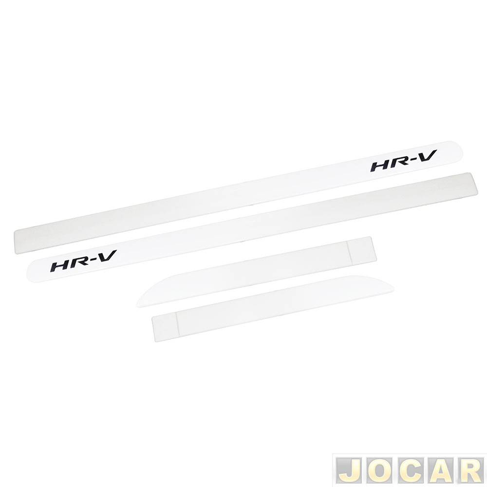 Friso lateral - HR-V 2015 até 2021 - Branco Estelar - autoadesivo - jogo