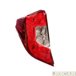 Lanterna traseira principal - Depo - <b>Honda Fit LX-MT 1.5 16V FlexOne de 2014 at 2021</b> - Fit 2015 em diante - lado do motorista - cada (unidade) - 26671