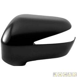Capa do retrovisor - Metagal - <b>Honda Civic Sedan LXL C-MT 1.8 16V Flex 4P de 2009 at 2011</b> - Civic 2007 at 2011 - com furo para seta - para pintar - lado do motorista - cada (unidade) - RHRC05LI