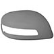 Capa do retrovisor - importado - Honda Civic Sedan LXR-AT 2.0 16V Flex 4P de 2012 at 2016 - Civic 2012 at 2016 - com furo - para pintar - lado do passageiro - cada (unidade) - 24078