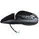 Retrovisor externo - importado - Honda HR-V EX 1.8 16V 4x2 CVT Flex 4P de 2019 at 2021 - HR-V 2015 at 2021 - eltrico com pisca - retrtil (Power foldway) - 7 fios - preto - lado do motorista - cada (unidade) - 28721