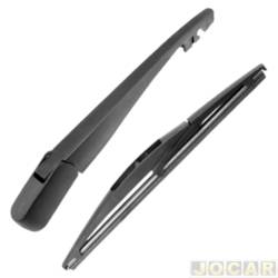 Haste do limpador do vidro traseiro - alternativo - 2M Plastic - <b>Mitsubishi ASX 4X2 - CVT 2.0 16V flex 4P de 2017 at 2019</b> - HR-V 2015 at 2021 - ASX 2010 at 2019 - com palheta - cada (unidade) - 1510070