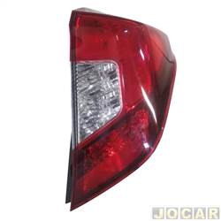 Lanterna traseira principal - importado - <b>Honda Fit LX-MT 1.5 16V FlexOne de 2018 at 2021</b> - Fit 2018 at 2021 - com led e luz de neblina - lado do passageiro - cada (unidade) - 32660