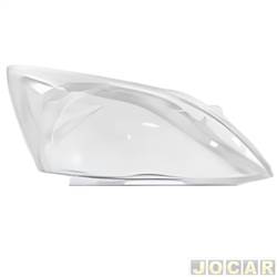 Lente do farol principal - importado - <b>Honda CR-V LX-AT 4X2 2.0 16V 4P de 2008 at 2011</b> - CR-V 2007 at 2011 - lado do passageiro - cada (unidade) - 33188