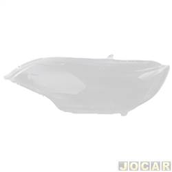 Lente do farol principal - importado - <b>Honda Fit LX-MT 1.5 16V FlexOne de 2014 at 2021</b> - Fit 2014 at 2021 - lado do motorista - cada (unidade) - 33191