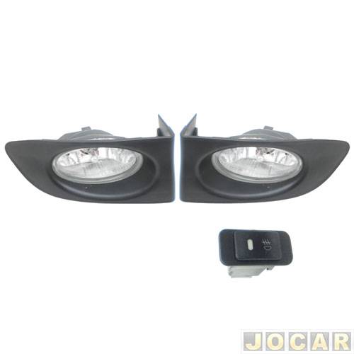 Kit de farol de milha - importado - Fit 2003 até 2005 - jogo - 18768