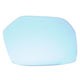 Lente do retrovisor sem base - Flabeg (Refil) - Honda CR-V LX-AT 4X2 2.0 16V 4P de 2008 at 2011 - CR-V 2007 at 2011 - azul - lado do passageiro - cada (unidade) - 1552