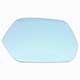 Lente do retrovisor sem base - Flabeg (Refil) - Honda CR-V LX-AT 4X2 2.0 16V 4P de 2008 at 2011 - CR-V 2007 at 2011 - azul - lado do motorista - cada (unidade) - 1553