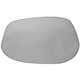 Lente do retrovisor sem base - Flabeg (Refil) - Honda Fit LX-MT 1.4 16V Flex de 2008 at 2014 - Fit 2009 at 2014 - lado do passageiro - cada (unidade) - 1554