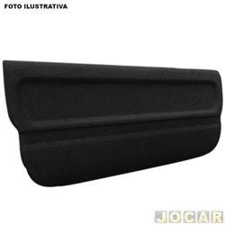 Tampo do porta-malas - alternativo - MLC - <b>Honda Fit LXL-MT 1.4 8V Flex de 2006 at 2008</b> - Fit 2003 at 2008 - compensado de madeira 10mm com carpete - 2 pinos de madeira - preto - cada (unidade) - 500600