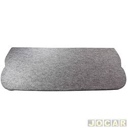 Tampo do porta-malas - alternativo - MLC - <b>Honda Fit LXL-MT 1.4 8V Flex de 2006 at 2008</b> - Fit 2003 at 2008 - compensado de madeira 10mm com carpete - sem relevo - cinza - cada (unidade) - 500602
