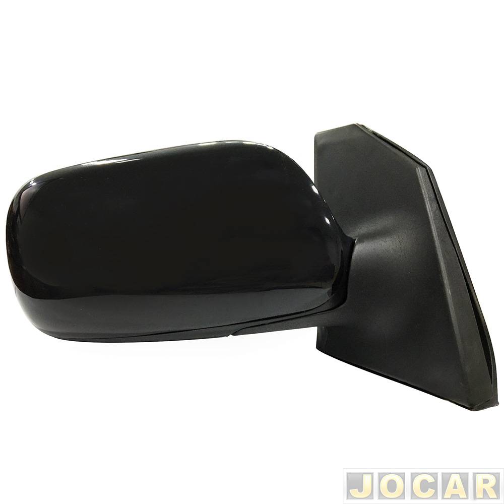 Retrovisor externo - Metagal - Corolla/Fielder 2003 até 2008 - elétrico - preto - lado do passageiro - cada (unidade) - AJ .20.M14.50 / RJME14CE