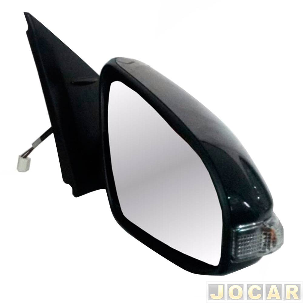 Retrovisor externo - Metagal - Etios 2014 até 2021 - elétrico - com pisca - para pintar - lado do passageiro - cada (unidade) - RJXE02CE