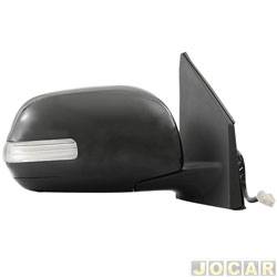 Retrovisor externo - importado - Rav4 2009 at 2012 - eltrico - com pisca  - para pintar - lado do passageiro - cada (unidade) - 23134
