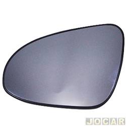 Lente do retrovisor sem base - Flabeg (Refil) - <b>Toyota Etios Hatch X Plus 1.5 16V Flex 4P de 2018 at 2021</b> - Corolla 2015 at 2019 - Etios 2014 at 2021 - lado do motorista - cada (unidade) - 45220505