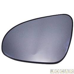 Lente do retrovisor sem base - Flabeg (Refil) - <b>Toyota Corolla Sedan XEi 2.0 16V cmbio automtico CVT Flex de 2014 at 2017</b> - Corolla 2015 at 2019 - Etios 2014 at 2021 - lado do motorista - cada (unidade) - 45220505