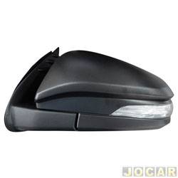 Retrovisor externo - importado - Toyota Hilux Cabine Dupla SRV 4X2 2.7 16V cmbio automtico Flex 4P de 2015 em diante - Hilux 2015 em diante - eltrico - com pisca - com capa preta - lado do motorista - cada (unidade) - YT7254BEL-LE