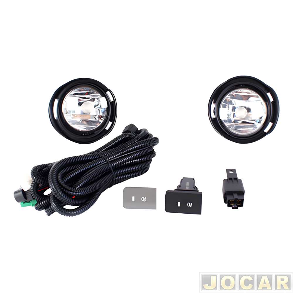 Kit de farol de milha - alternativo - Shocklight - Etios 2012 até 2021 - sem moldura - botão modelo original - cada (unidade) - SL-250910