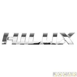Letreiro - alternativo - <b>Toyota Hilux Cabine Dupla SRV 4X2 2.7 16V cmbio automtico Flex 4P de 2015 em diante</b> - Hilux 2015 em diante - Hilux - cada (unidade)