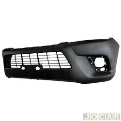 Para-choque dianteiro - importado - <b>Toyota Hilux Cabine Dupla SRV 4X2 2.7 16V cmbio automtico Flex 4P de 2016 at 2018</b> - Hilux Pick-up 2016 at 2018 - liso - para pintar - cada (unidade) - 25866