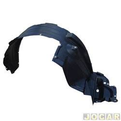 Para-barro do para-lama dianteiro - alternativo - Riverplast - <b>Toyota Hilux Cabine Dupla SRV 4X2 2.7 16V cmbio automtico Flex 4P de 2015 em diante</b> - Hilux 2016 em diante - preto - lado do motorista - cada (unidade) - 1725