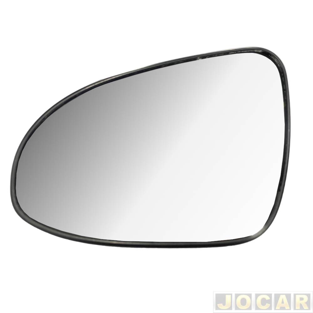 Lente do retrovisor com base - Metagal - Etios 2014 até 2021 - para retrovisor com regulagem elétrica - prata - lado do motorista - cada (unidade) ...