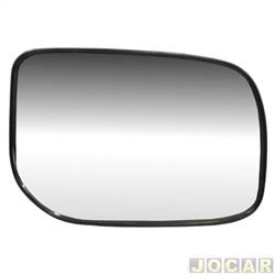 Lente do retrovisor com base - importado - Camry 2007 at 2010 - sem aquecedor - prata - lado do passageiro - cada (unidade) - 26716