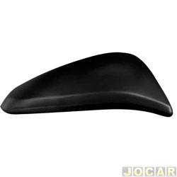 Capa do retrovisor - importado - Toyota Hilux Cabine Dupla SRV 4X2 2.7 16V cmbio automtico Flex 4P de 2015 em diante - Hilux 2016 em diante - texturizado - preta - lado do passageiro - cada (unidade) - 26876
