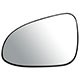Lente do retrovisor com base - Metagal - Yaris 2018 em diante - prata - lado do motorista - cada (unidade) - RJYM21